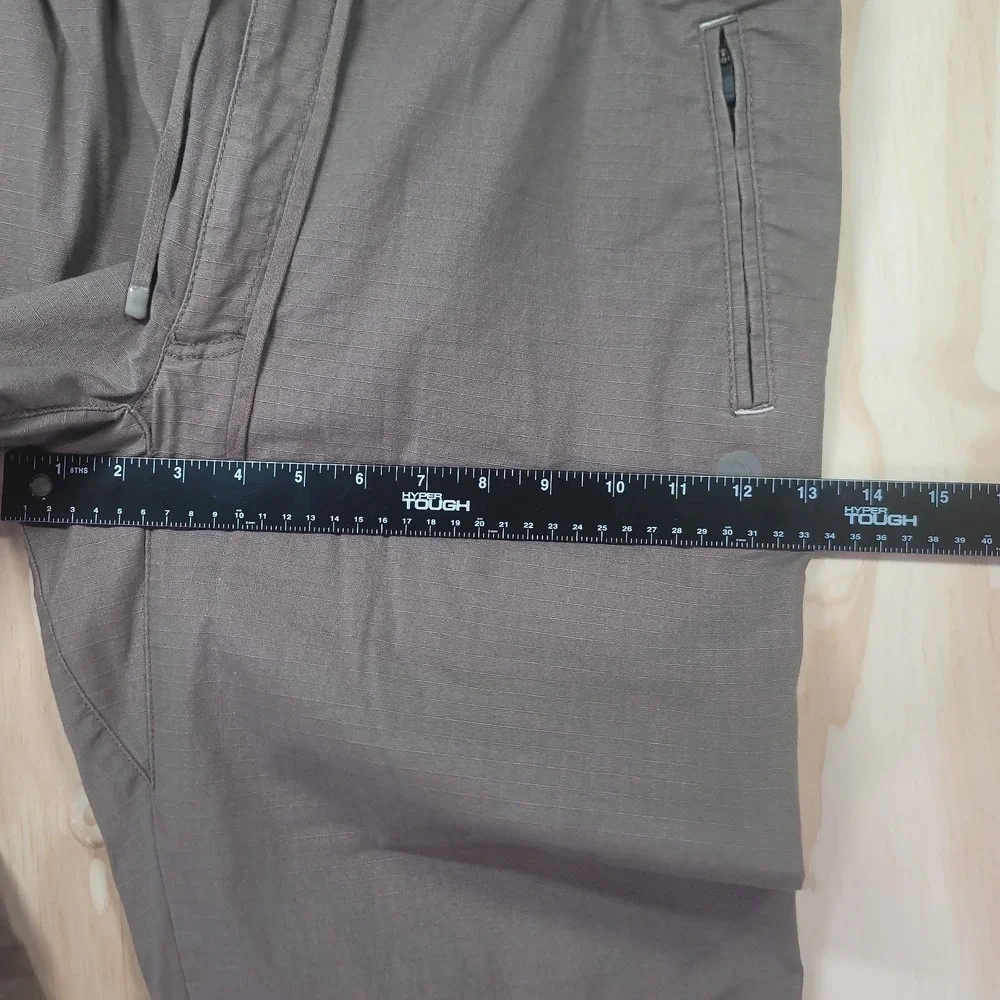 LL Bean Pants Mens M (34) Brown Explorer Ripstop Jogger Casual Outdoor Preppy - Picture 5 of 16
